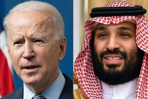 Thái tử Saudi Arabia Mohamed bin Salman (phải) và Tổng thống Mỹ Joe Biden. (Nguồn: atalayar.com) 