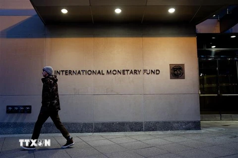 Trụ sở Quỹ tiền tệ quốc tế (IMF) tại Washington, DC, Mỹ. (Nguồn: AFP/TTXVN) 