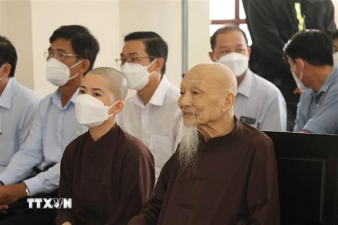 Bị cáo Lê Tùng Vân tại phiên xét xử. (Ảnh: Bùi Giang/TTXVN) 