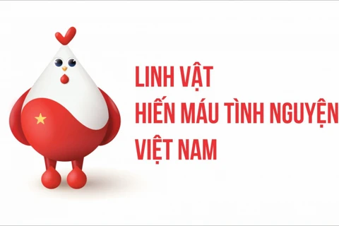 Gà trống là linh vật của phong trào hiến máu tình nguyện Việt Nam. (Nguồn: cand.com.vn) 