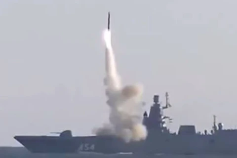 Nga thử nghiệm tên lửa hành trình siêu vượt âm Zircon. (Nguồn: Bộ Quốc phòng Nga) 