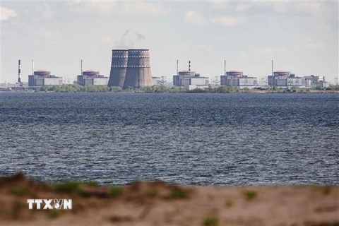 Toàn cảnh nhà máy điện hạt nhân Zaporizhzhia. (Ảnh: AFP/TTXVN) 