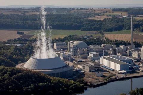 Nhà máy điện hạt nhân Neckarwestheim. (Nguồn: AP) 