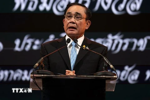 Ông Prayut Chan-o-cha phát biểu tại Bangkok, Thái Lan, ngày 17/8/2022. (Ảnh: AFP/TTXVN) 