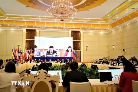 Quang cảnh Hội nghị Bộ trưởng kinh tế ASEAN-Nga. (Ảnh: Huỳnh Thảo/TTXVN) 