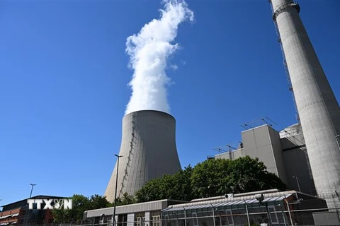 Nhà máy điện hạt nhân Isar tại Essenbach, miền Nam nước Đức, ngày 4/8/2022. (Ảnh: AFP/TTXVN) 