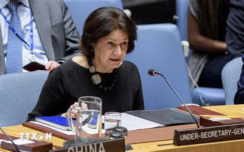Phó Tổng Thư ký Liên hợp quốc Rosemary DiCarlo. (Ảnh: News.un.org/TTXVN) 
