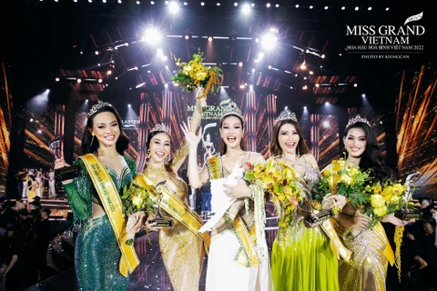 Hoa hậu và các Á hậu của Miss Grand Vietnam 2022. (Nguồn: Facebook Miss Grand Vietnam) 