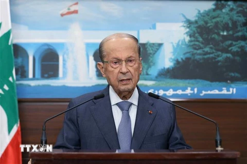 Tổng thống Liban Michel Aoun. (Ảnh: AFP/TTXVN) 