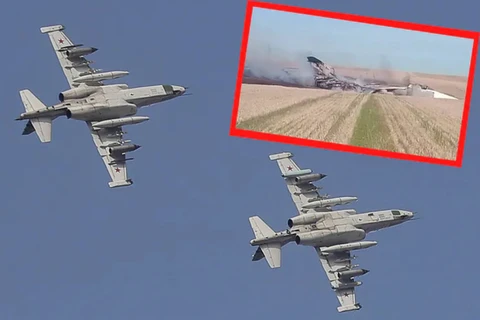 Trong ngày 9/10, hai chiếc máy bay quân sự của Nga gặp trục trặc ở tỉnh Rostov. (Nguồn: EPA/PAP/Telegram) 
