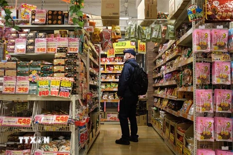 Bên trong một siêu thị ở Tokyo, Nhật Bản. (Ảnh: AFP/TTXVN)