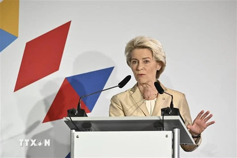 Chủ tịch Ủy ban châu Âu Ursula von der Leyen. (Ảnh: AFP/ TTXVN) 