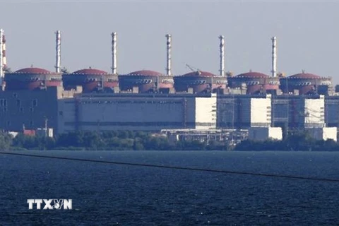 Nhà máy điện hạt nhân Zaporizhzhia ở miền Nam Ukraine, tháng 6/2022. (Ảnh: Kyodo/TTXVN)