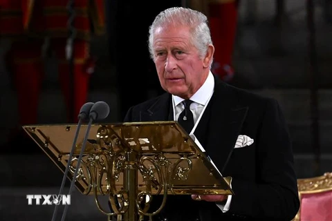 Nhà vua Anh Charles III. (Ảnh: AFP/TTXVN)