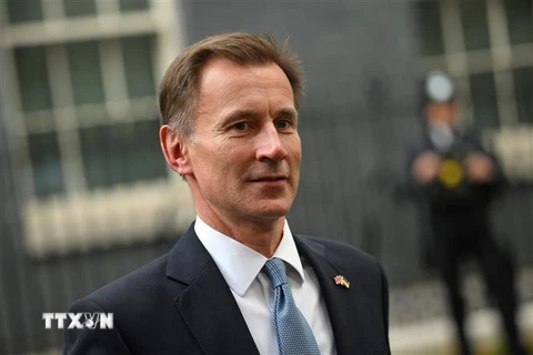 Bộ trưởng Tài chính Anh Jeremy Hunt. (Ảnh: AFP/TTXVN) 