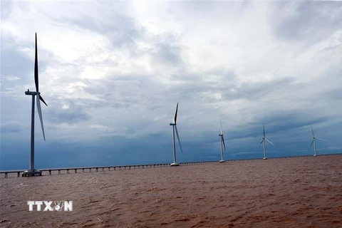 SK E&S đã có động thái mở rộng danh mục đầu tư kinh doanh năng lượng tái tạo từ năng lượng Mặt Trời sang năng lượng gió tại Việt Nam. (Ảnh: Trung Hiếu/TTXVN)