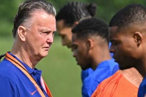 Huấn luyện viên đội tuyển Hà Lan Louis van Gaal (trái). (Nguồn: AFP/Getty Images)