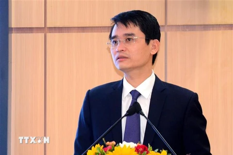 Phó Chủ tịch Ủy ban Nhân dân tỉnh Quảng Ninh Phạm Văn Thành. (Ảnh: Thanh Vân/TTXVN) 