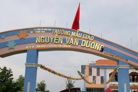 Trường mẫu giáo Nguyễn Văn Dương. (Nguồn: Báo Giao thông) 