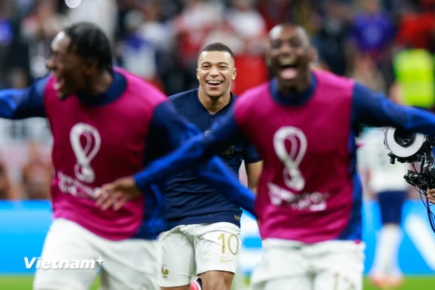 [Photo] Niềm vui của các cầu thủ Pháp và một đêm tàn nhẫn với Anh