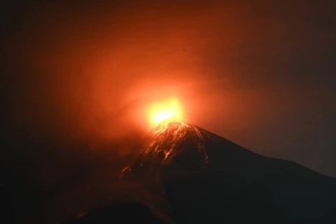 Núi lửa Fuego. (Nguồn: AFP) 