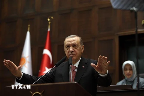 Tổng thống Thổ Nhĩ Kỳ Recep Tayyip Erdogan. (Ảnh: THX/TTXVN) 