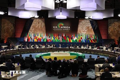 Hội nghị thượng đỉnh Mỹ-châu Phi (ảnh) ở thủ đô Washington DC., ngày 15/12/2022. (Ảnh: AFP/TTXVN) 