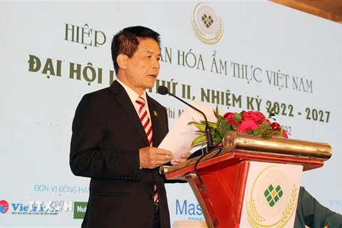 Ông Nguyễn Quốc Kỳ, Chủ tịch Hiệp hội Văn hóa và Ẩm thực Việt Nam. (Ảnh: Mỹ Phương/TTXVN)