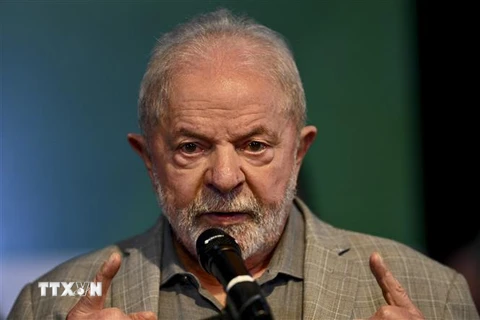 Tổng thống Brazil Luiz Inacio Lula da Silva. (Ảnh: AFP/ TTXVN)