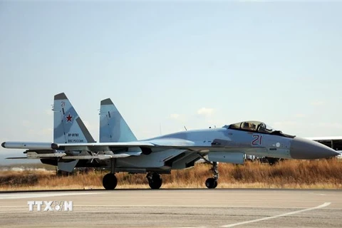 Máy bay Sukhoi Su-35 của Nga. (Ảnh: AFP/TTXVN)
