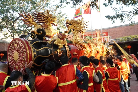 Bắc Ninh: Tưng bừng lễ hội rước pháo Đồng Kỵ trong ngày mùng 4 Tết