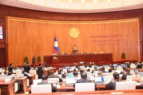 Quang cảnh một phiên họp của Quốc hội Lào. (Ảnh: Đỗ Bá Thành/TTXVN)