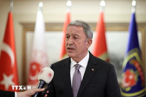 Bộ trưởng Quốc phòng Thổ Nhĩ Kỳ Hulusi Akar. (Ảnh: THX/TTXVN)