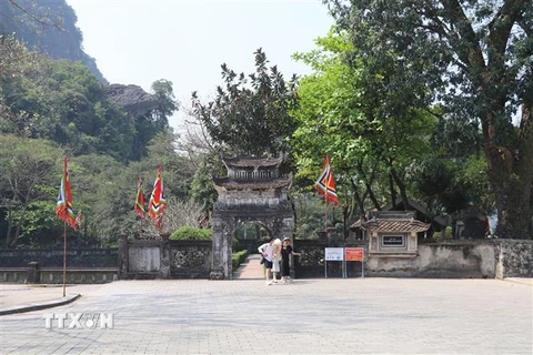 Đền thờ vua Đinh Tiên Hoàng thuộc Khu di tích Cố đô Hoa Lư. (Ảnh: Đức Phương/TTXVN)