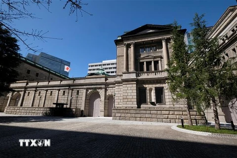 Trụ sở Ngân hàng Trung ương Nhật Bản (BOJ) tại Tokyo. (Ảnh: AFP/TTXVN)