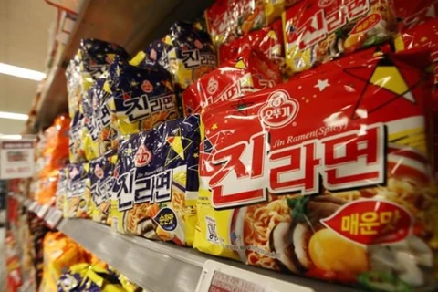 Các loại mỳ của Hàn Quốc. (Nguồn: Yonhap)