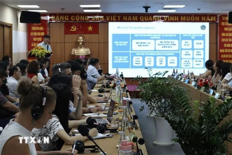 Toạ đàm về tiềm năng và cơ hội phát triển ngành logistics Thành phố Hồ Chí Minh. (Ảnh: Xuân Anh/TTXVN)
