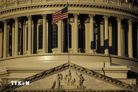 Tòa nhà Quốc hội Mỹ ở thủ đô Washington, DC. (Ảnh: AFP/TTXVN)