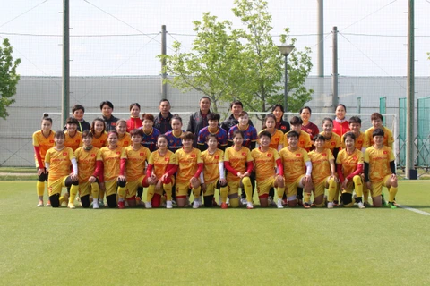 Đội tuyển nữ Việt Nam sẽ sang Campuchia chuẩn bị dự SEA Games 32 với 21 cầu thủ. (Nguồn: VFF)