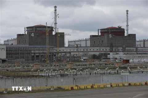 Toàn cảnh nhà máy điện hạt nhân Zaporizhzhia. (Ảnh: THX/TTXVN)