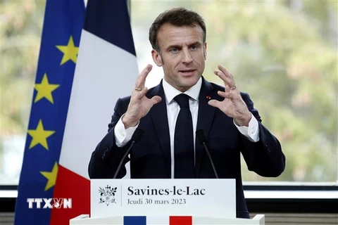 Tổng thống Pháp Emmanuel Macron. (Ảnh: AFP/TTXVN)