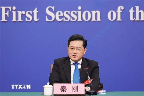 Ủy viên Quốc vụ kiêm Ngoại trưởng Trung Quốc Tần Cương. (Ảnh: THX/TTXVN)
