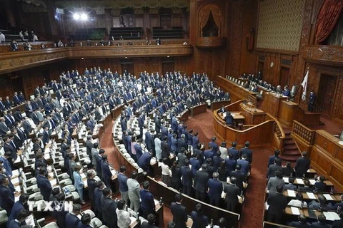 Toàn cảnh một phiên họp Hạ viện Nhật Bản tại thủ đô Tokyo. (Ảnh: Kyodo/TTXVN)