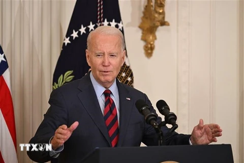 Tổng thống Mỹ Joe Biden. (Ảnh: AFP/TTXVN)