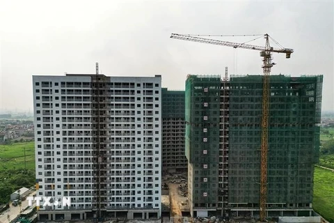 Một dự án nhà ở xã hội ở Bắc Giang. (Ảnh: Tuấn Anh/TTXVN)