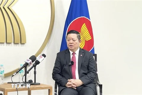 Tổng Thư ký ASEAN Kao Kim Hourn. (Ảnh: Hữu Chiến/TTXVN)