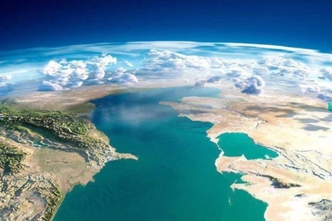 Biển Caspi được bao quanh bởi 5 quốc gia gồm Iran, Kazakhstan, Nga, Azerbaijan và Turkmenistan. (Nguồn: IRNA)