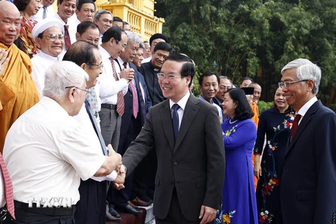 [Photo] Chủ tịch nước gặp mặt các cá nhân tiêu biểu của TP Hồ Chí Minh