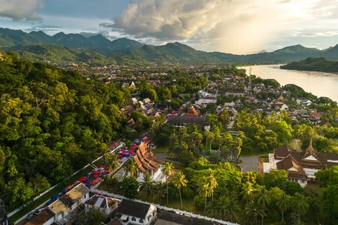 Quang cảnh Luang Prabang, Di sản Thế giới được UNESCO công nhận. (Nguồn: Tân Hoa Xã)