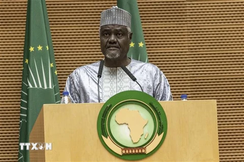 Chủ tịch Ủy ban Liên minh châu Phi (AU) Moussa Faki Mahamat. (Ảnh: AFP/TTXVN)